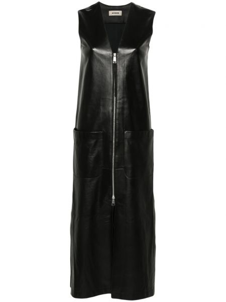 Δερμάτινη μίντι φόρεμα Aeron μαύρο