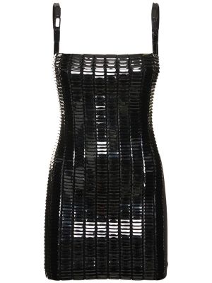 Mini vestido con lentejuelas The Attico negro