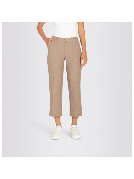 Pantalones de lino Mac marrón