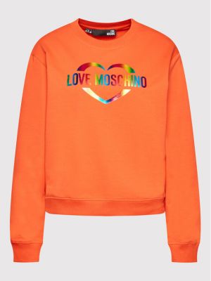 Kalhoty Love Moschino, oranžová