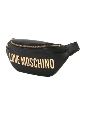 Чанта за носене на кръста Love Moschino черно