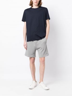 Shorts de sport en coton à imprimé Dondup gris