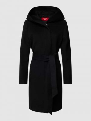 Płaszcz z paskiem Esprit Collection czarny