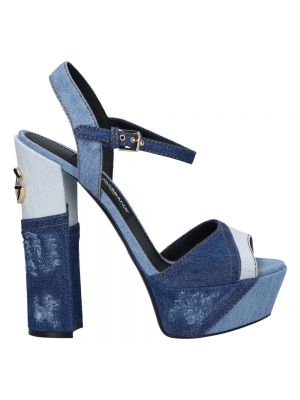 Sandały trekkingowe Dolce And Gabbana niebieskie