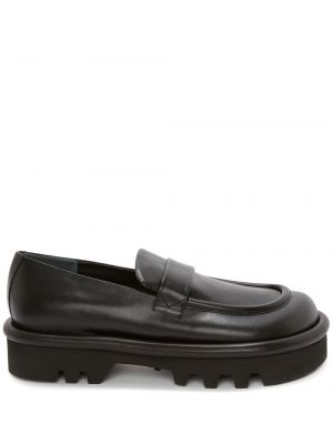 Chunky skinn loafers Jw Anderson svart