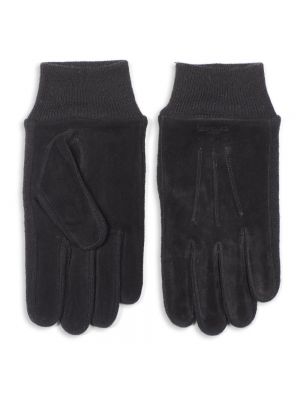 Rękawiczki zamszowe skórzane Howard London czarne