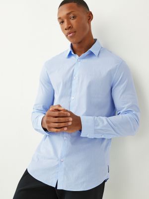 Рубашка в горошек Armani Exchange синяя