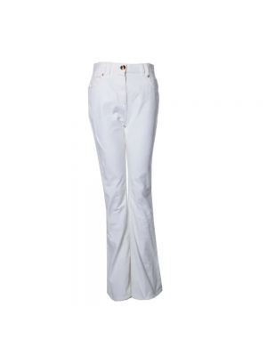 Jeansy bawełniane Balmain Pre-owned białe