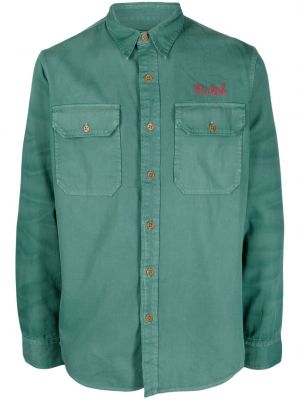 Pamut hímzett ing Polo Ralph Lauren zöld