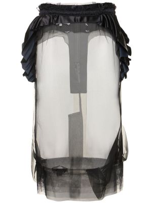 Gonna midi di tulle Maison Margiela nero