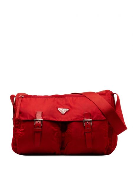 Τσάντα χιαστί Prada Pre-owned κόκκινο