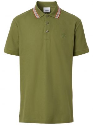 Polo majica s črtami Burberry zelena