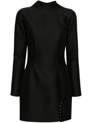 Μάλλινη κοκτέιλ φόρεμα Concepto μαύρο