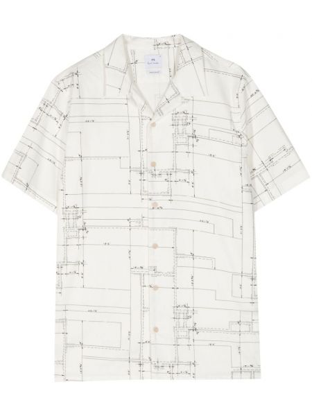 Βαμβακερό πουκάμισο με σχέδιο Ps Paul Smith
