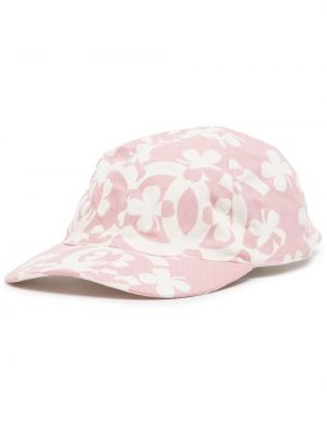 Cappello con visiera con stampa Chanel Pre-owned rosa