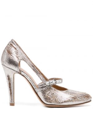 Riemchenpumps Maison Margiela silber