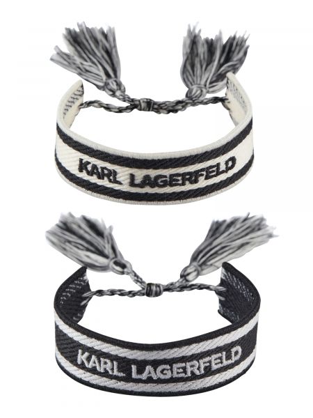 Pletena volnena zapestnica Karl Lagerfeld