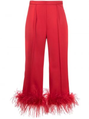 Pantaloni cu pene Styland roșu