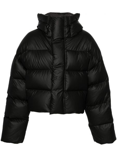 Péřová bunda s kapucí Entire Studios černá