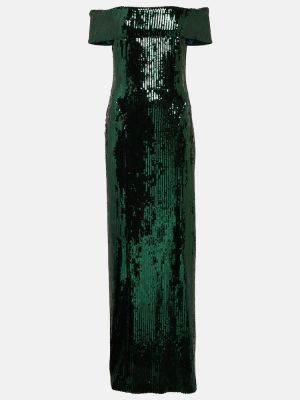 Dlouhé šaty Galvan zelené