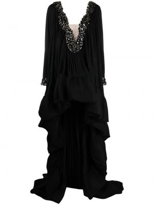Asymetrické večerní šaty Ana Radu černé