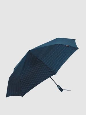 Paraguas a rayas con estampado Pertegaz azul