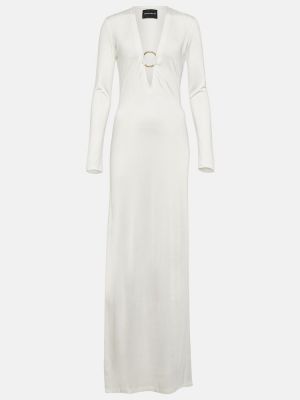 Μάξι φόρεμα από ζέρσεϋ Louisa Ballou λευκό