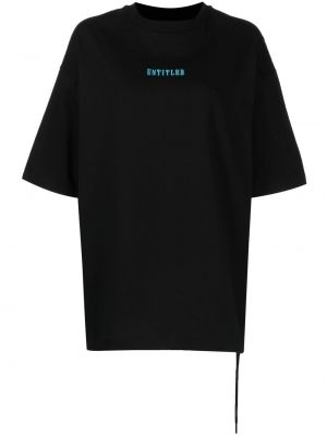 T-krekls ar apdruku Izzue melns