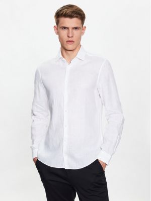 Marškiniai slim fit Calvin Klein balta