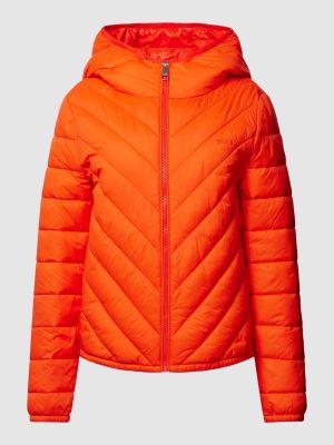 Pikowana kurtka z kapturem Boss Orange pomarańczowa