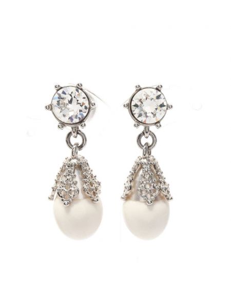 Boucles d'oreilles avec perles Burberry Pre-owned argenté