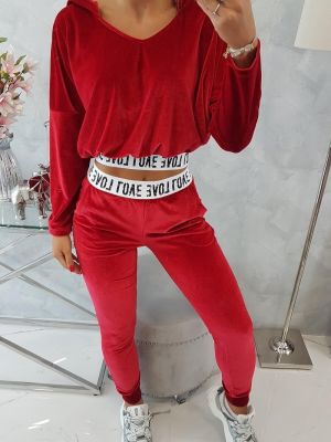 Спортивні штани з капюшоном Kesi червоні