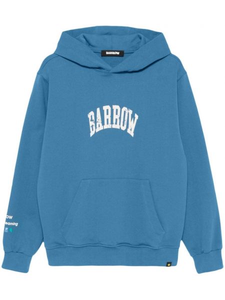 Baskılı hoodie Barrow mavi