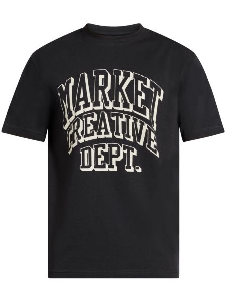 Bavlněné tričko s potiskem Market