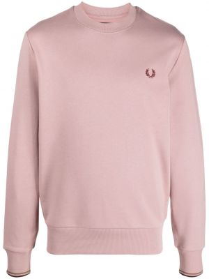 Hanorac cu broderie Fred Perry roz