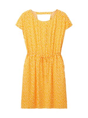 Džinsinė suknelė Tom Tailor Denim oranžinė