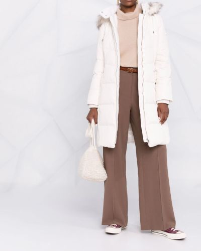 Péřový kabát na zip Lauren Ralph Lauren bílý