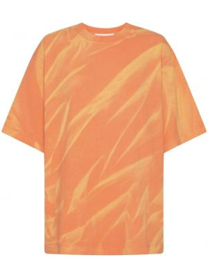 Pamut póló Dion Lee narancsszínű