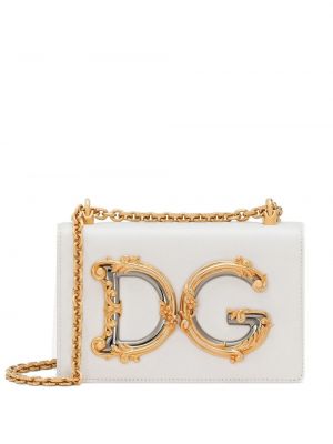 Crossbody kabelka Dolce & Gabbana biela