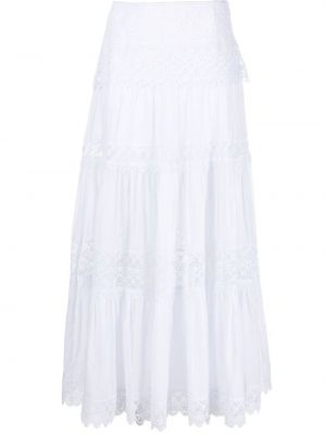 Кружевная юбка на шнуровке Charo Ruiz Ibiza, белая