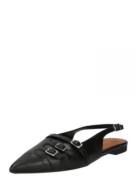 Полуотворени обувки с ток с отворена пета Vagabond Shoemakers черно