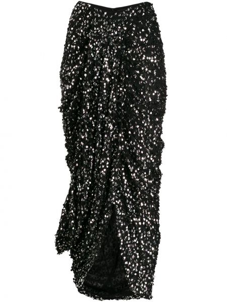 Falda con lentejuelas Isabel Marant negro