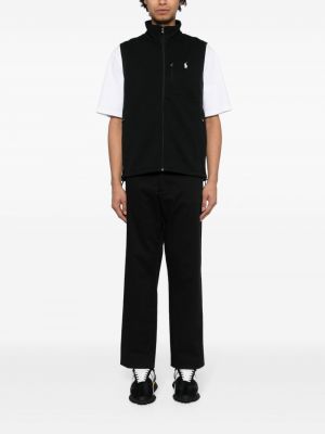 Medvilninis polo marškinėliai Polo Ralph Lauren juoda
