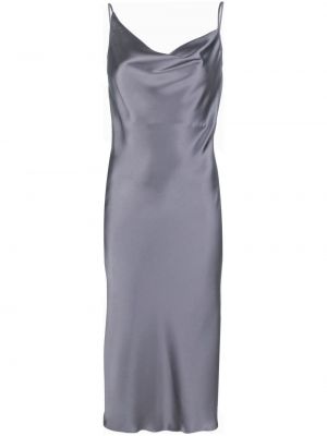 Saténové koktejlové šaty Blanca Vita šedé