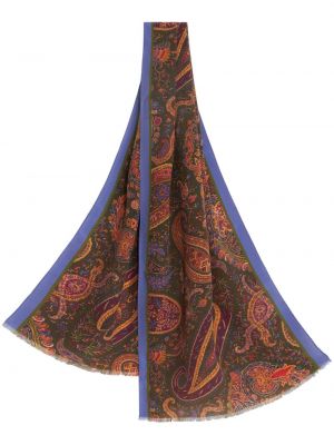 Fular de mătase cu imagine cu model paisley Etro