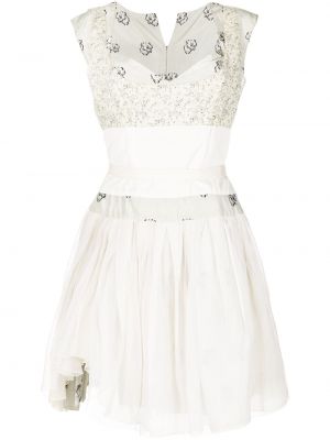 Sukienka rozkloszowana Louis Vuitton, biały