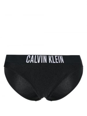 Bikini a righe Calvin Klein nero