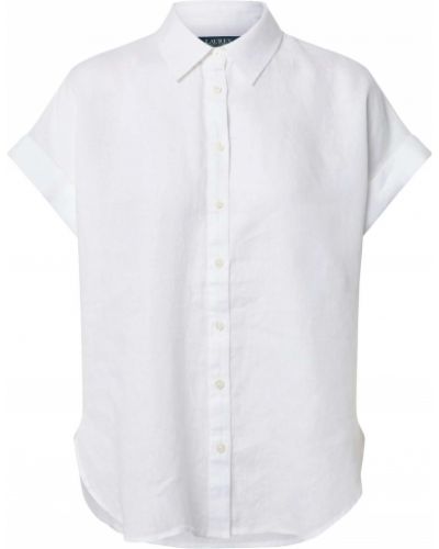 Bluza s kratkimi rokavi Lauren Ralph Lauren bela