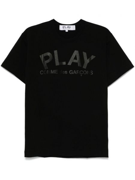 Baskılı tişört Comme Des Garçons Play siyah