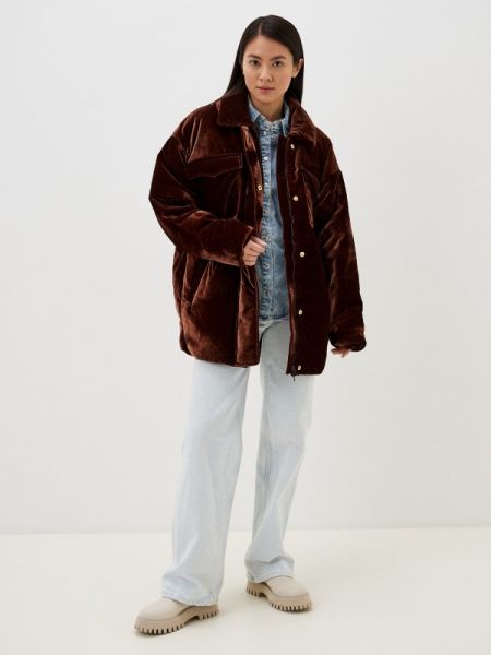 Утепленная куртка Trendyangel коричневая